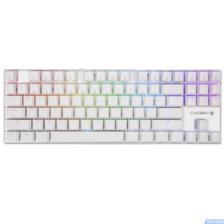 樱桃 MX8.2TKL 87键 三模机械键盘 白色 红轴 RGB