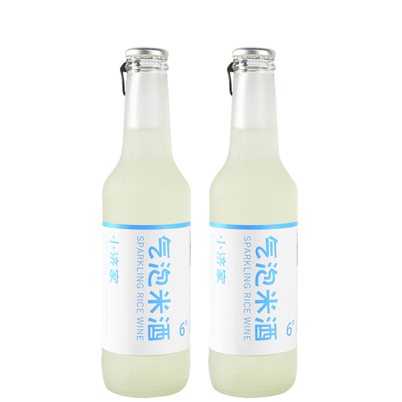 济公家乡 小济家气泡米酒265ml*2瓶低度酒女生微醺小甜酒糯米酒原酿果味酒 2