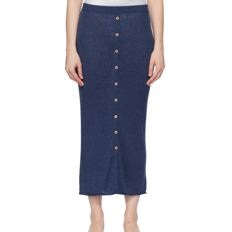 Baserange 蓝色 Drip 半身裙 3折 HK$756（约688.19元）