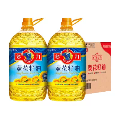 88VIP：多力 葵花籽油食用油3.88L*2桶科学压榨营养健康箱装*2件 46元（需领券