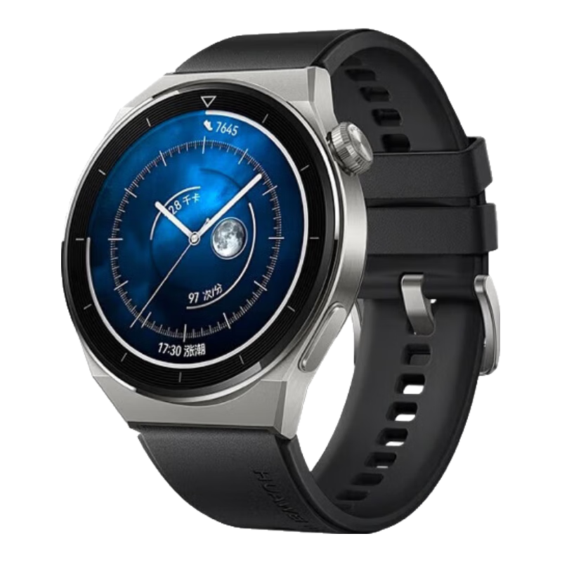 百亿补贴：华为HUAWEI WATCH GT 3 Pro 黑色氟橡胶表带 46.6mm表盘 1246.76元包邮