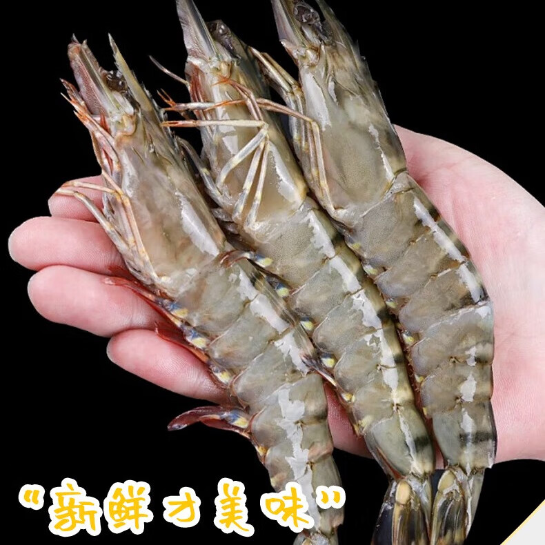 0点、plus会员：京东超市海外直采 泰国活冻黑虎虾 31-40只/千克 67.9元