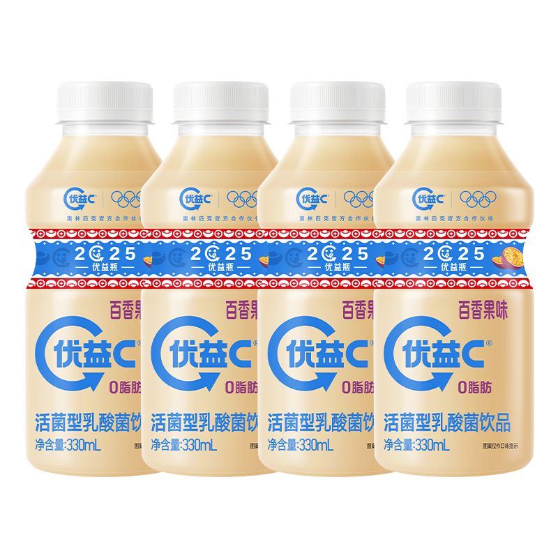 plus会员：蒙牛 优益C 百香果味 330ml*4瓶*5件 47元（需领券，合9.4元/件）