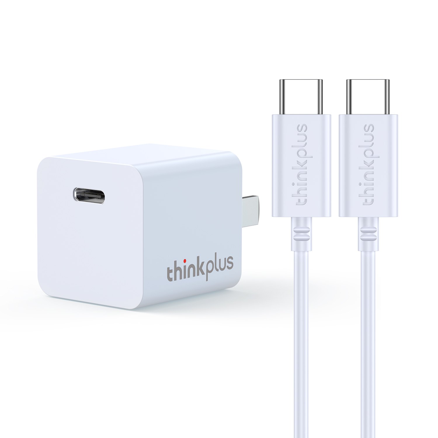 thinkplus 联想 苹果充电器30W氮化镓iPhone15ProMax快充套装兼容USB-C充 32元（需用券）