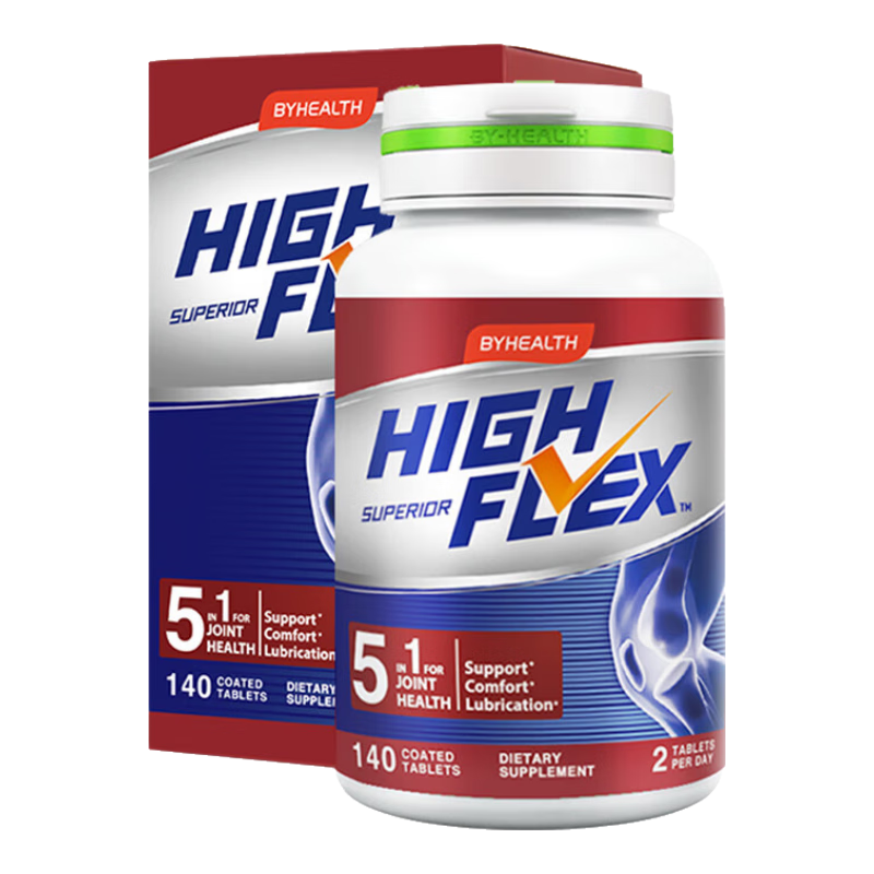 HIGH FLEX健力多海外版氨糖软骨素钙片红氨糖140粒 98.05元