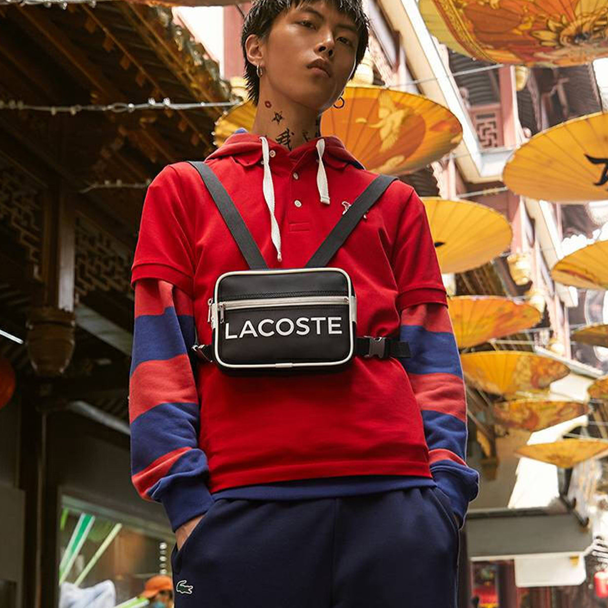 LACOSTE 拉科斯特 男士休闲双肩小背包 NH3467UT000 ￥265