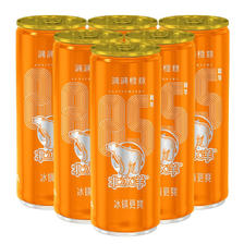 北冰洋 橙汁汽水330ml*6罐 果汁碳酸饮料 30.6元