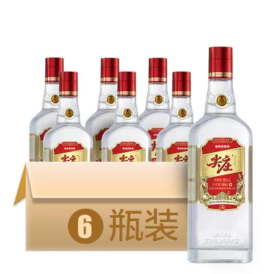 红盖尖庄50度绵柔白酒纯粮食光瓶588ml*6整箱 119元