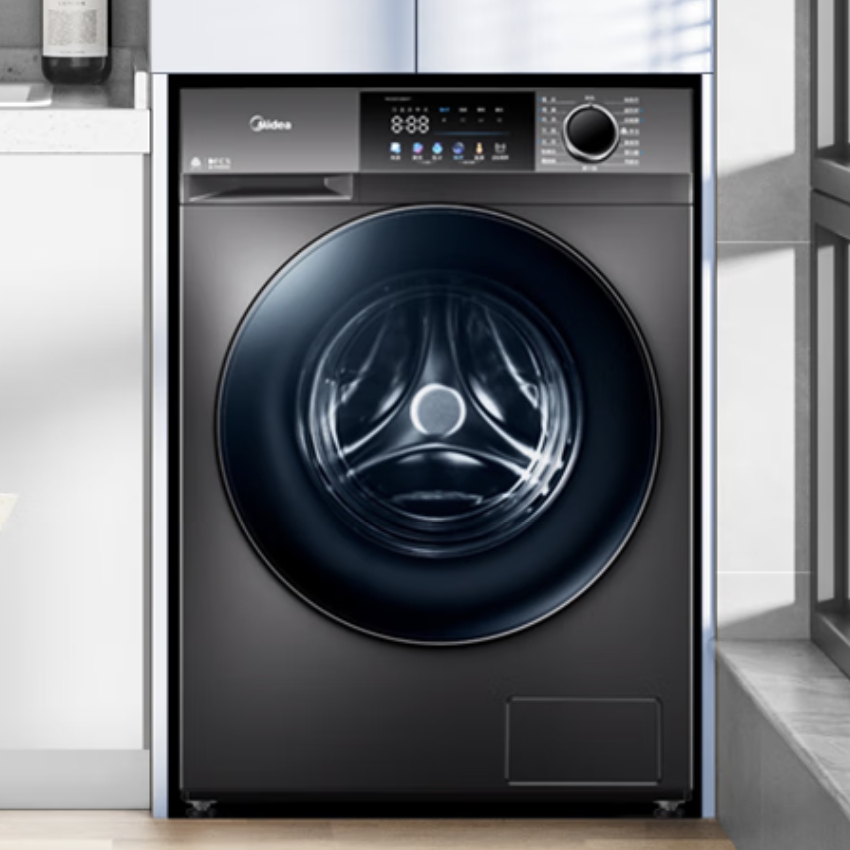 以旧换新补贴：Midea 美的 MG100V58WT 滚筒洗衣机 10KG 1185.83元（需用券）