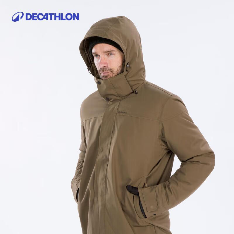 plus会员：DECATHLON 迪卡侬 SH500男式防水保暖派克大衣ODT3 新棕色 303.67元包邮