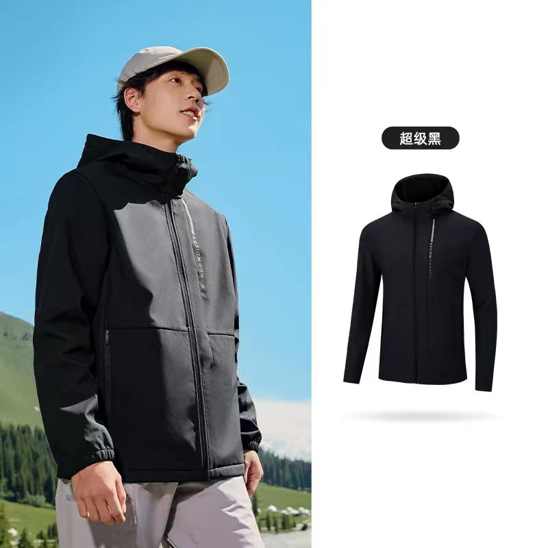 361° 雨屏科技 男款防泼水加绒冲锋衣 652444602-4 119元（需用券）