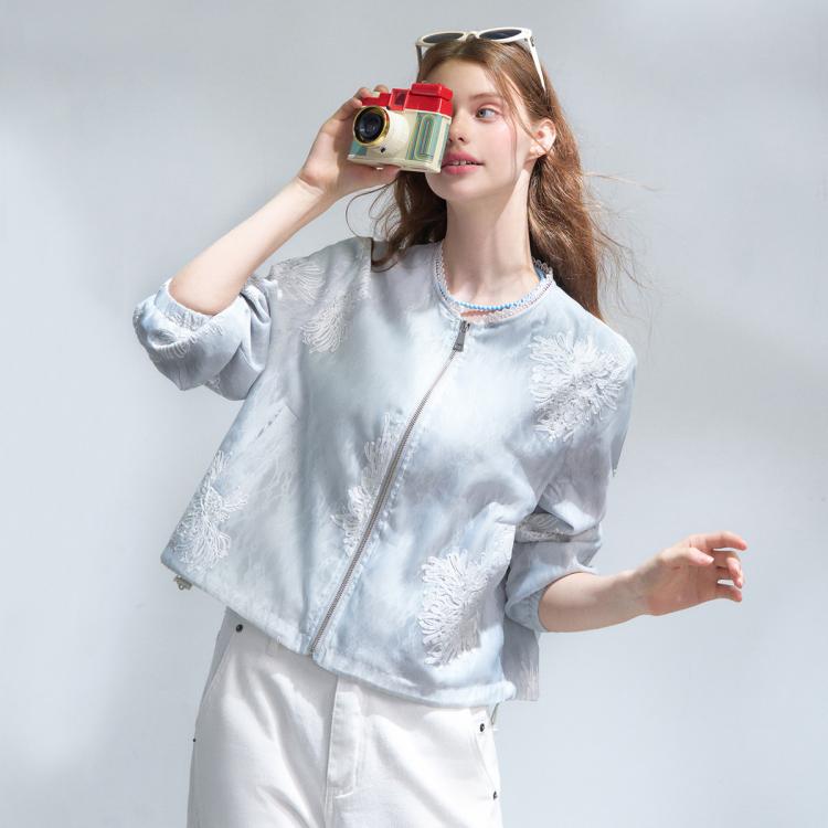 a02蕾丝重工三合一刺绣薄款外套独特漂亮秋季上衣2026秋女式外套 249元 - 线报酷