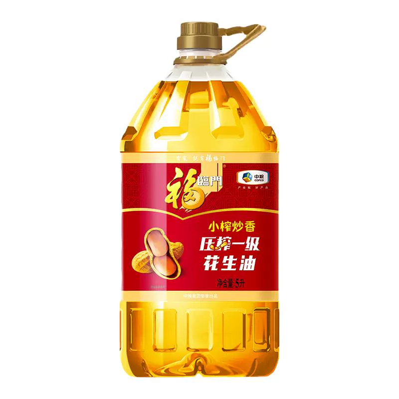 福临门 小榨炒香 压榨一级 花生油 5L ￥111.2