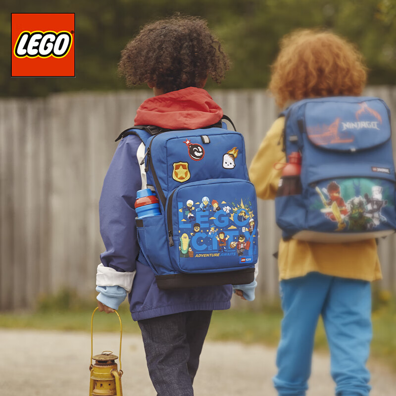 LEGO 乐高 小学生书包1-3年级儿童双肩包减负轻立体背包男城市蓝色20244 380.1