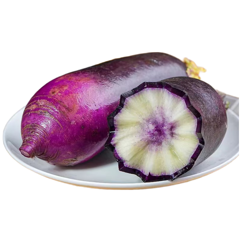 京地达 冰糖心冰激凌紫水果萝卜脆甜不辣 生吃新鲜蔬菜 净重4.5斤礼盒装 冰
