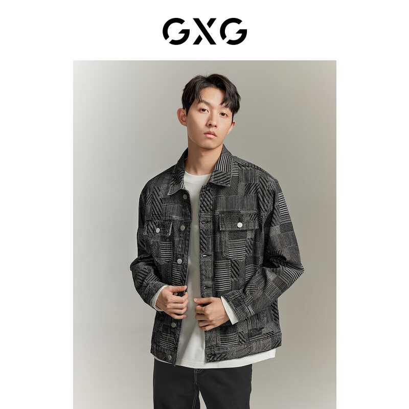 GXG 男士牛仔夹克外套 秋季新品 96.43元