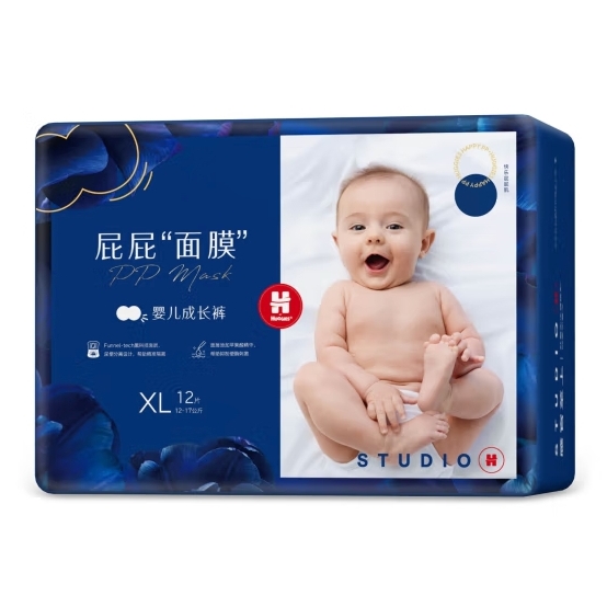 京东百亿补贴、PLUS会员：HUGGIES 好奇 宝宝拉拉裤 XL12片 44.45元