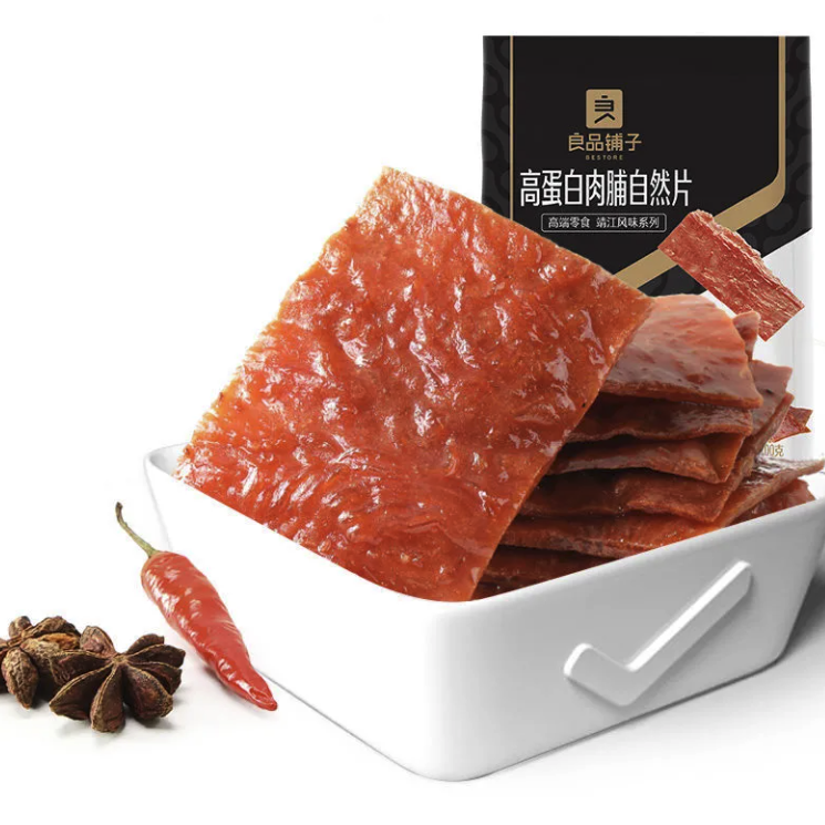 BESTORE 良品铺子 高蛋白肉脯自然片 100g 11.9元