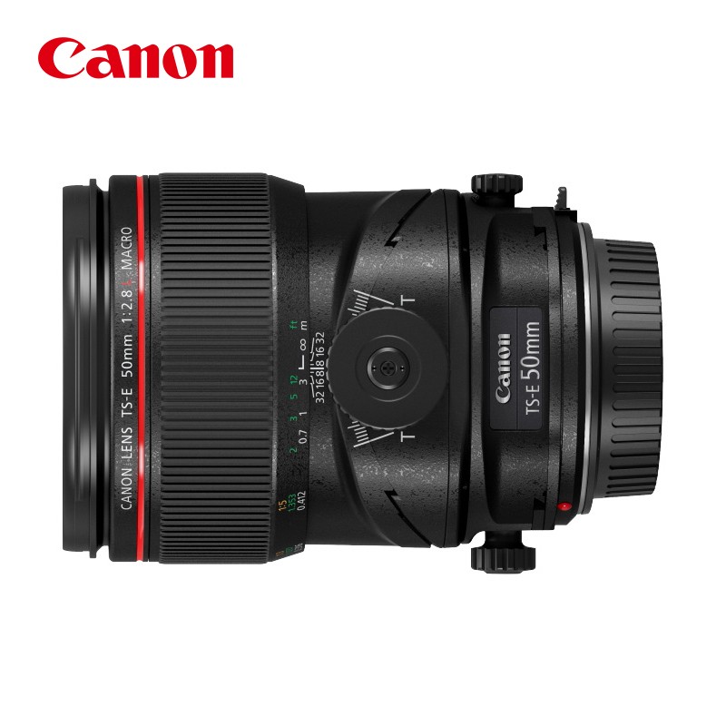 Canon 佳能 TS-E 50mm f/2.8L 微距标准移轴镜头 风景建筑人像50移轴 红圈L级单反