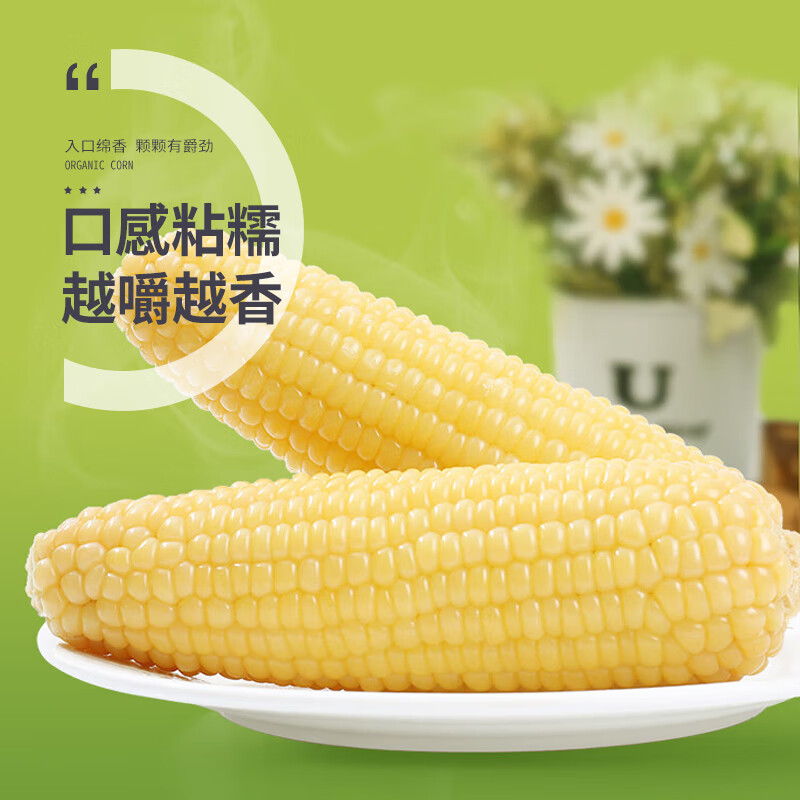 珍谷诱惑 东北甜白糯2kg*1箱10支 19.99元（需用券）