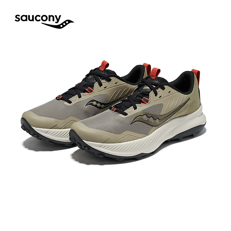 saucony 索康尼 BLAZE TR炽焰户外越野跑鞋男运动鞋24年防滑登山徒步鞋 绿黑30 40