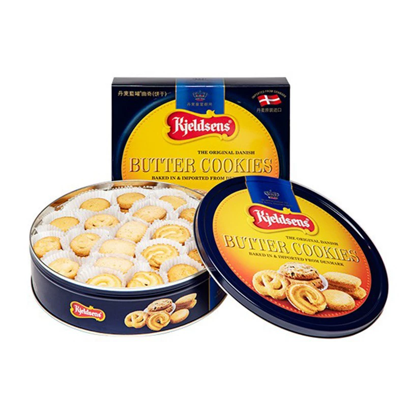 Kjeldsens丹麦 蓝罐黄油曲奇饼干 908g礼盒装 118元包邮（需用券）