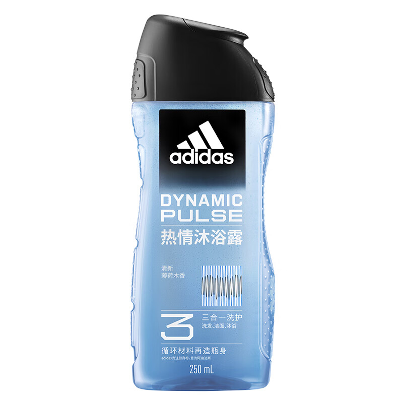 概率券、PLUS会员：adidas 阿迪达斯 三合一男士沐浴露 250ml 6.68元（需凑单，