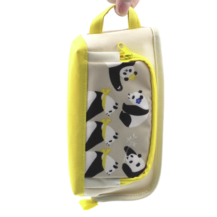 KOKUYO 国誉 WSG-PC52 文具袋 黄色熊猫 17.56元（需用券）