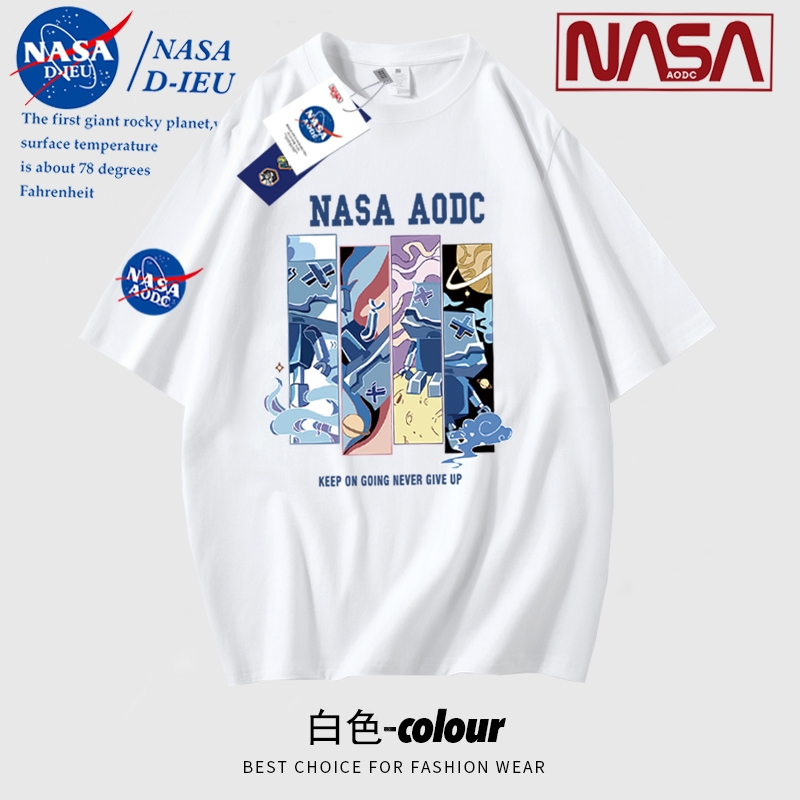 NASAD-IEU NASA DIEU美式重磅夏季纯棉中国潮t恤男女短袖T恤半袖打底 9.41元