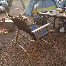 乐往 Tomount精致露营系列 铝管椅户外露营可折叠椅子铝合金木纹矮椅沙滩椅