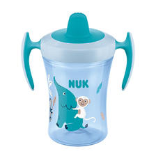 NUK 宽口径PP学饮杯儿童水杯婴儿儿童水壶宝宝魔术水杯训练杯 双柄学饮杯蓝