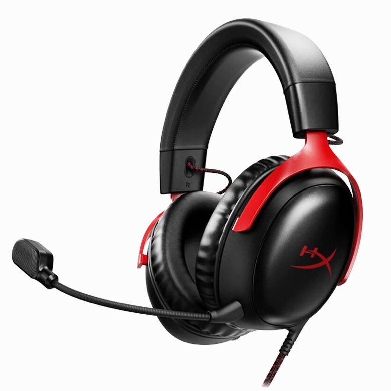 HYPERX 极度未知 Cloud Ⅲ 飓风3 头戴式有线游戏耳机 黑红 574.8元