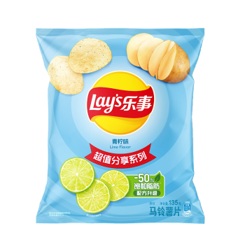 Lay's 乐事 马铃薯片 青柠味 135g ￥4.95