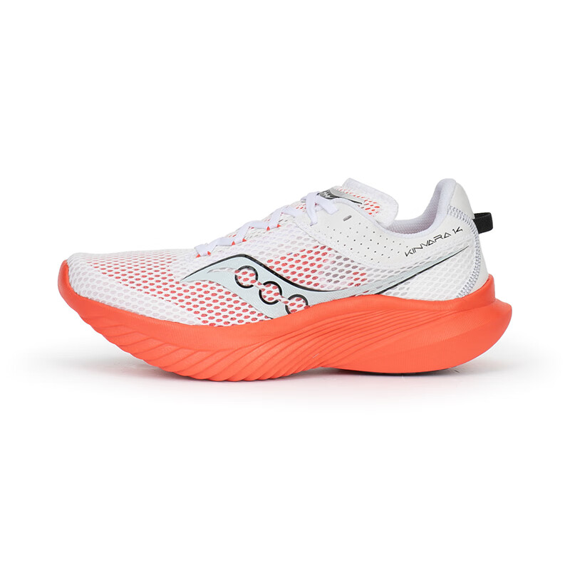 saucony 索康尼 春夏菁华14跑鞋运动鞋透气男女KINVARA 20823男款-白红色 463元（