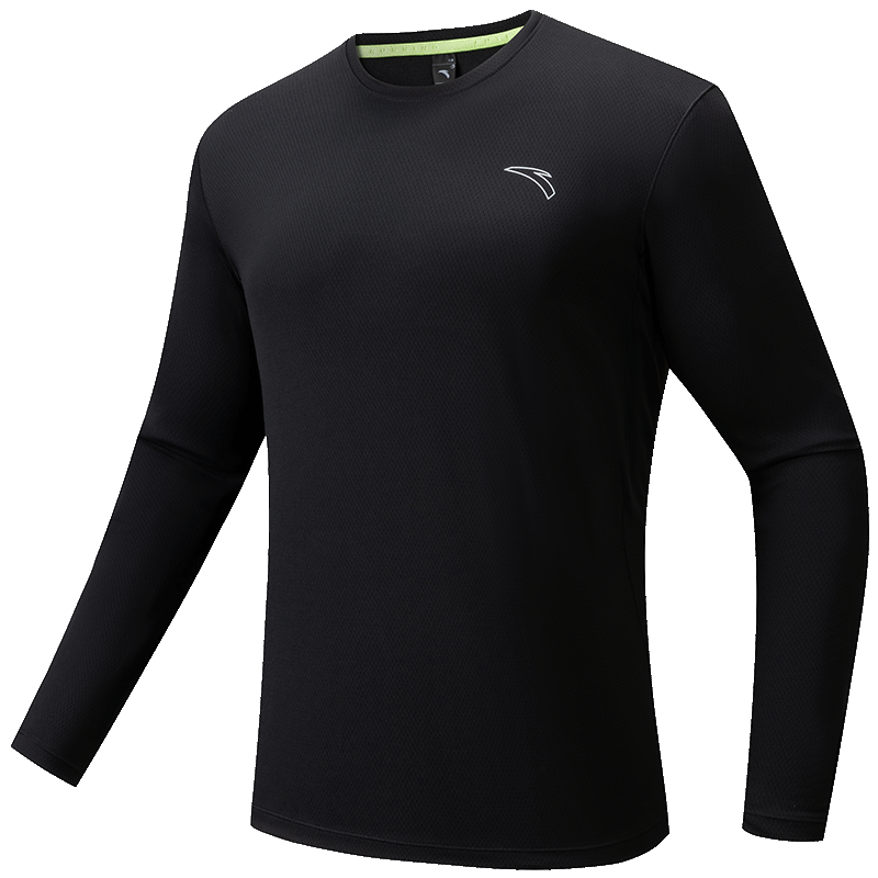 17日10点：安踏 速干运动长T男士春秋健身衣 跑步速干衣 长袖卫衣 训练打底
