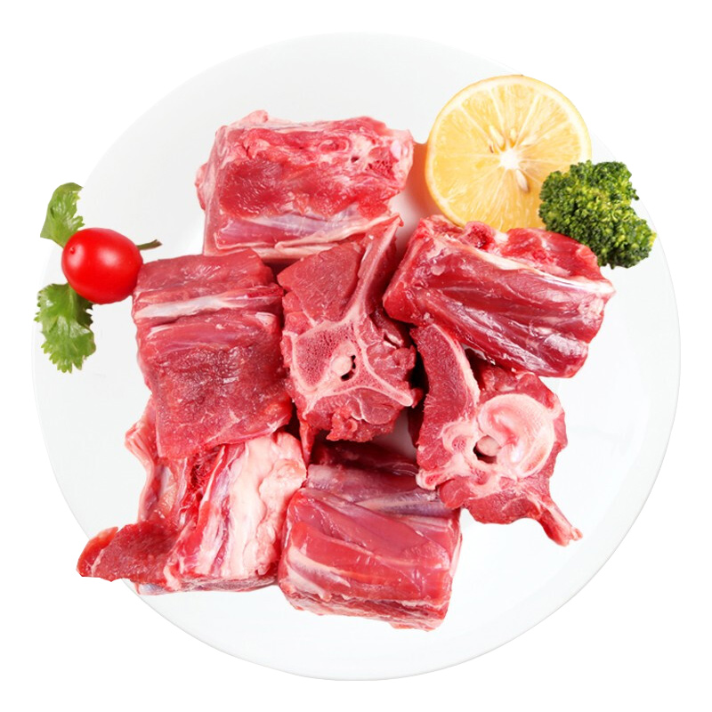 滩羊鲜生 滩洋鲜生 宁夏滩羊肉原切羊蝎子1kg 生鲜冷冻羊肉 30.23元