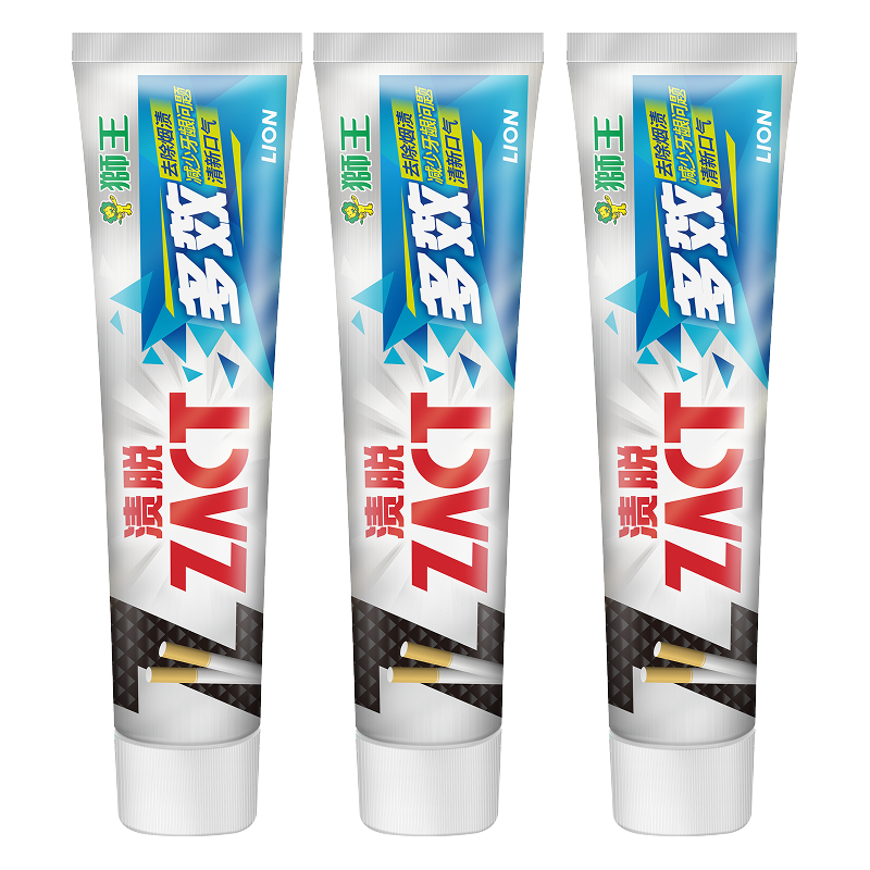 狮王 ZACT渍脱多效牙膏150g*3护龈美白牙膏自营新老包装随机 35.84元（需用券