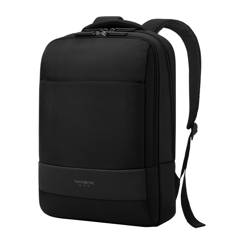 PLUS会员：Samsonite 新秀丽 双肩包电脑包男士商务背包 15.6英寸BU1黑色 161.48元