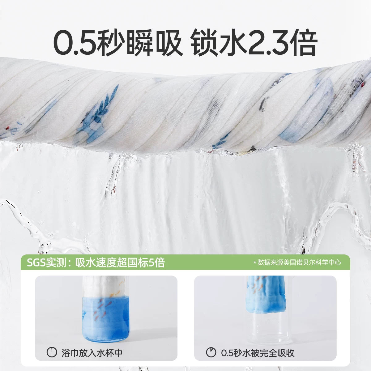 婧麒 婴儿浴巾新生儿a类纯棉纱布全棉超软吸水初生宝宝儿童大毛巾 18.9元 - 线报酷