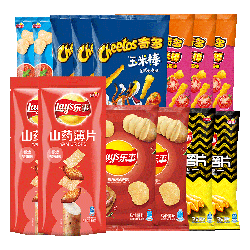 ?PLUS Lays 乐事 吃货薯片大礼包 666g? 27.89元（需领券）