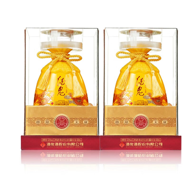 酒鬼 龙坛 52度馥郁香型白酒 500ml*2瓶 礼盒装 498元(需用券)