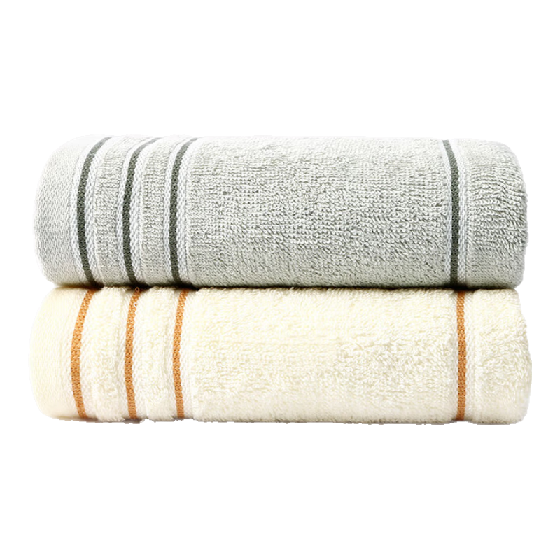 闭眼买：洁丽雅 100﹪纯棉条纹毛巾 80g 2条装 8.9元（合4.45元/条）