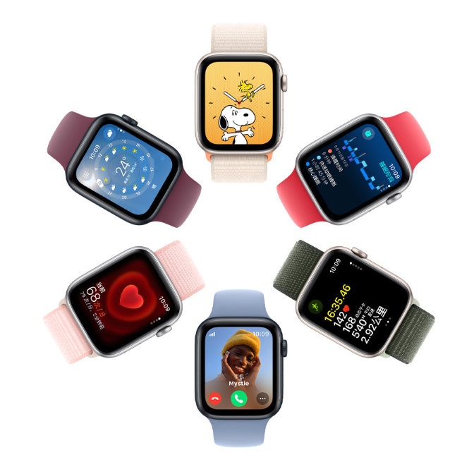 百亿补贴：Apple 苹果 Watch SE 2023款 智能手表 GPS版 44mm 午夜色表壳表带 1849元