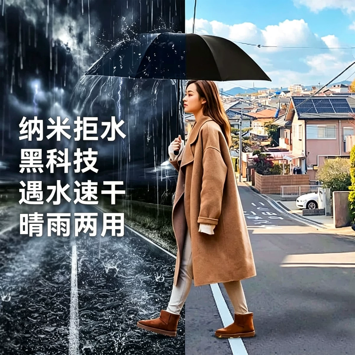 零雨 全自动男女折叠太阳伞 7.04元 - 线报酷