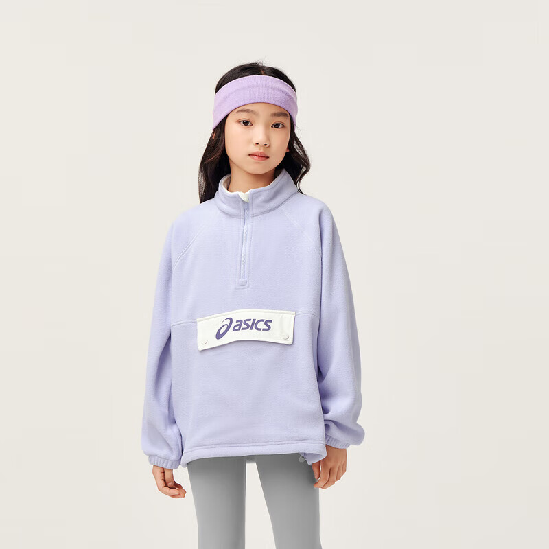 ASICS 亞瑟士 春夏季時尚搖粒絨衛衣 8864流光紫 89元