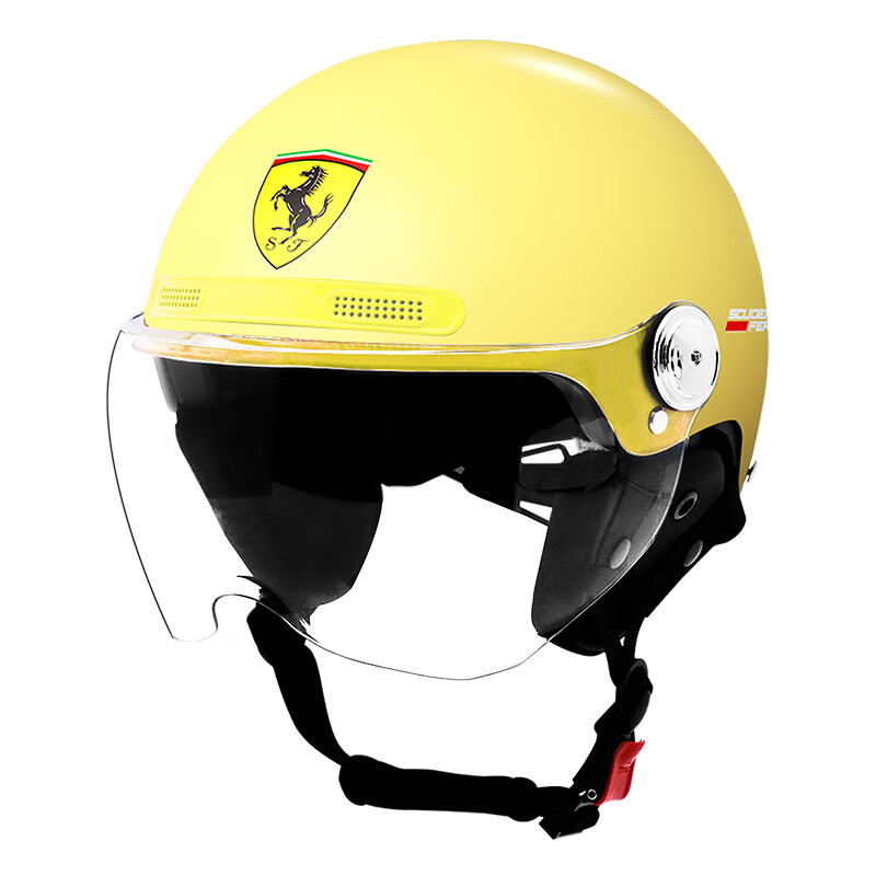 Ferrari 法拉利 头盔四季头盔电瓶车安全帽男女士头盔轻便式半覆式 43.2元