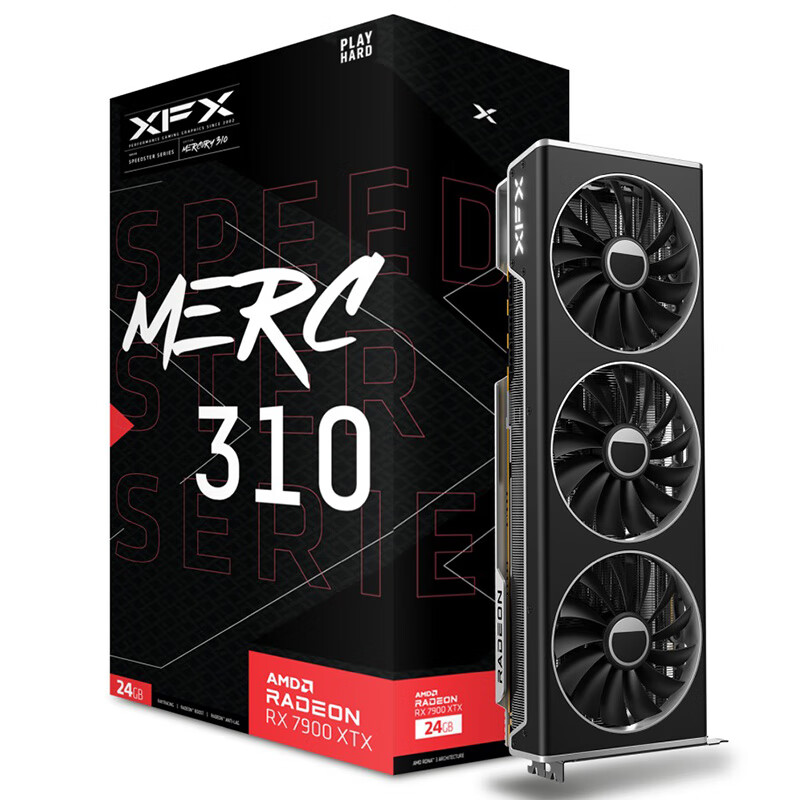 XFX 讯景 RADEON RX 7900 XTX 海外版Pro 显卡 24GB 6999元