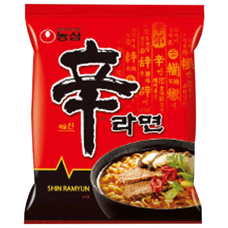 农心 辛拉面 韩国进口食品 600g 辛拉面5袋 ￥12.9