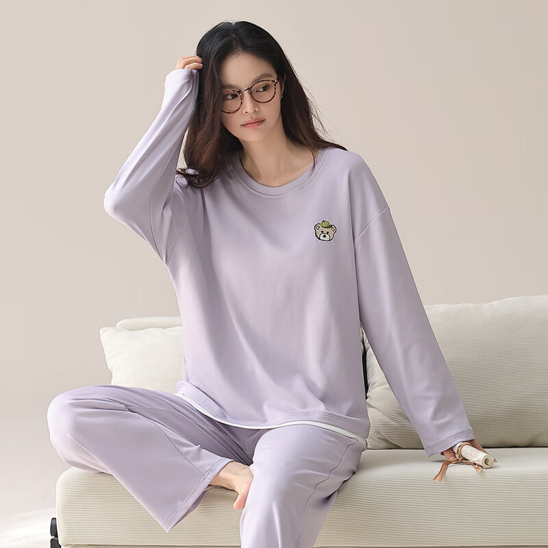 芬腾 睡衣女2025秋冬长袖睡衣女士休闲松弛家居服套装 69元