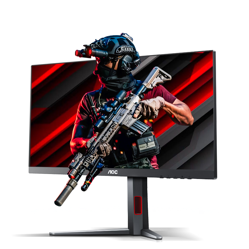 双11狂欢: AOC 23.8英寸 FastIPS 原生180Hz 1ms HDR 93﹪P3色域 游戏电竞电脑显示器 